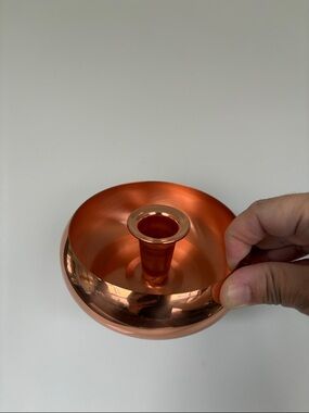 Vintage Coppercraft guild copper Candle Holder